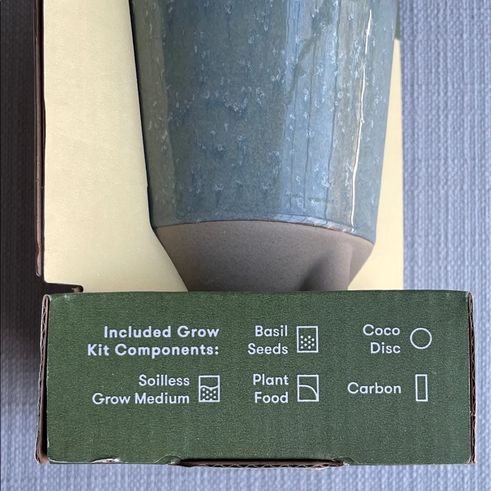 Modern sprout glow & grow Candle + grow kit herb garden